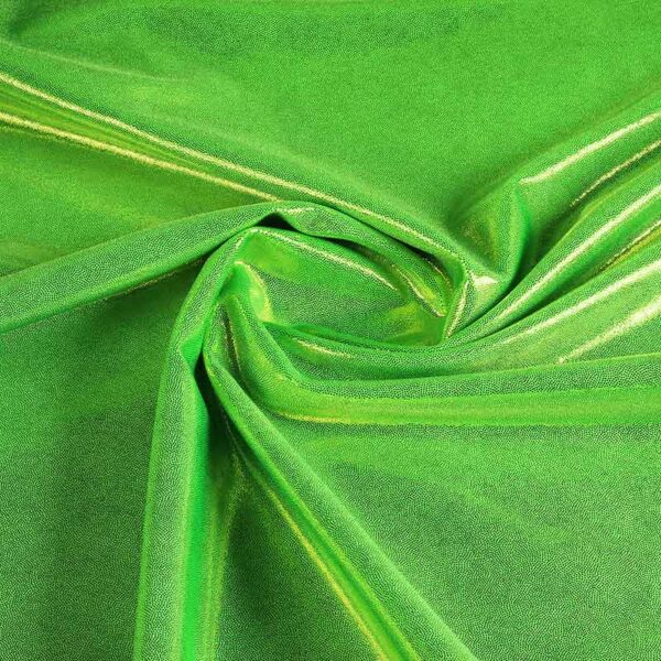 Tissu foil Mystique lime