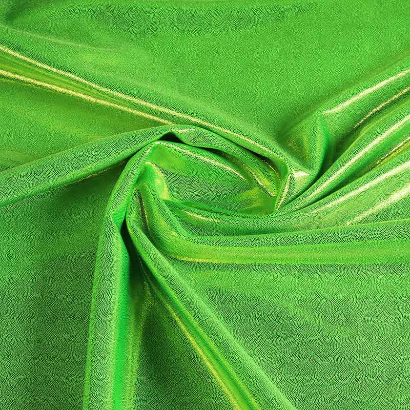 Tissu foil Mystique lime