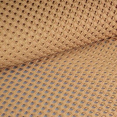 Tissu filet grossier élastique couleur peau