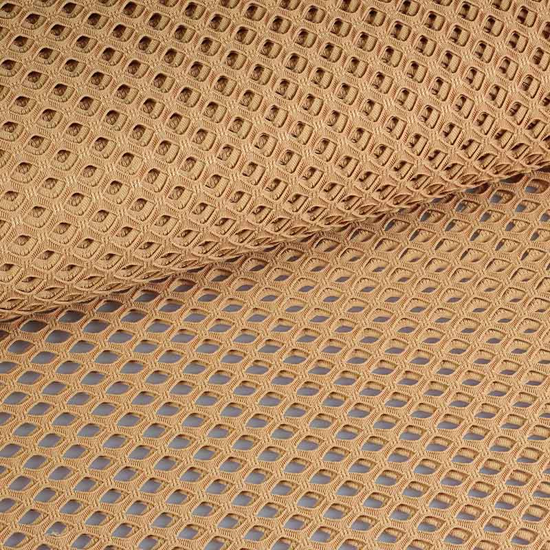 Tissu filet grossier élastique couleur peau