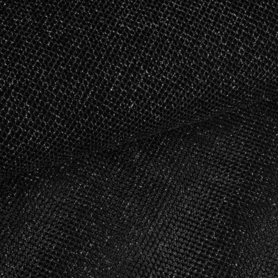 Tissu filet elastique paillettes noir