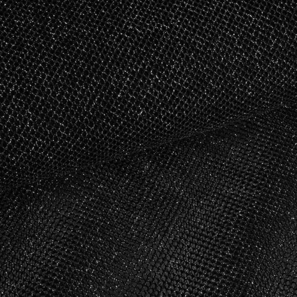 Tissu filet elastique paillettes noir
