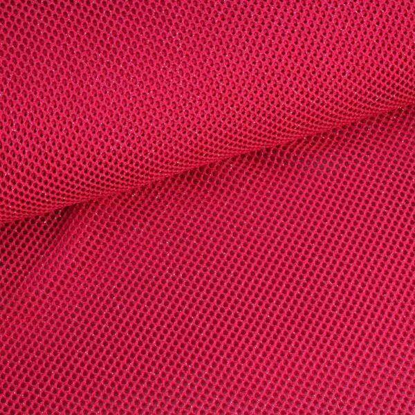 Tissu filet paillettes élastique fuchsia