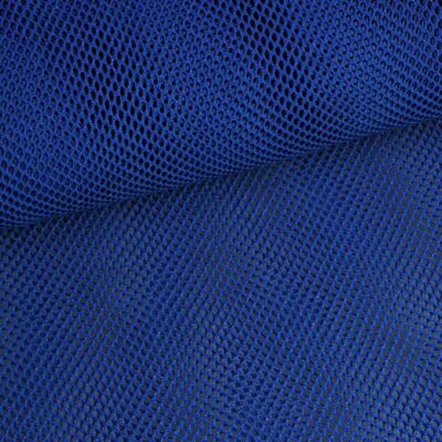Tissu filet élastique glitter cobalt
