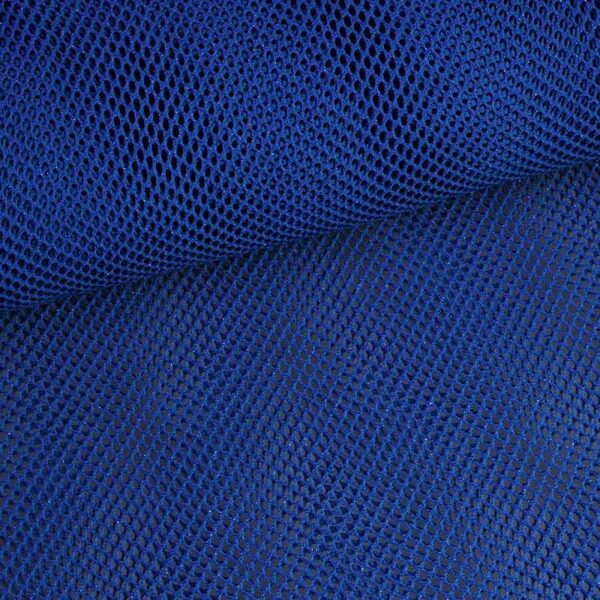 Tissu filet élastique glitter cobalt