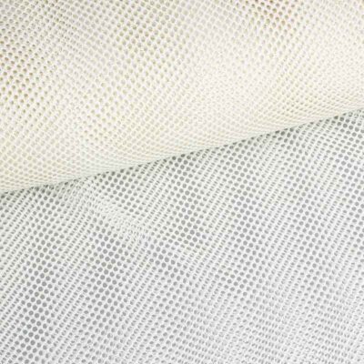 Tissu filet élastique glitter écru