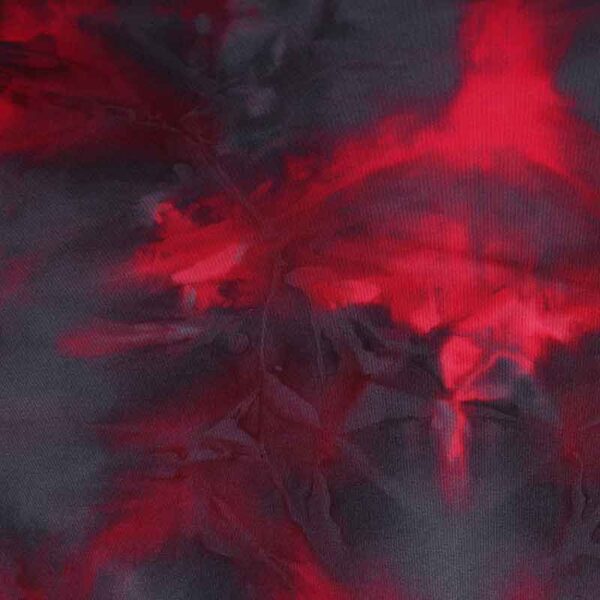 Tissu maillot de bain Lycra Tye Dye rouge bordeaux