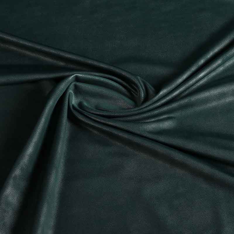 Tissu washed look vert bouteille