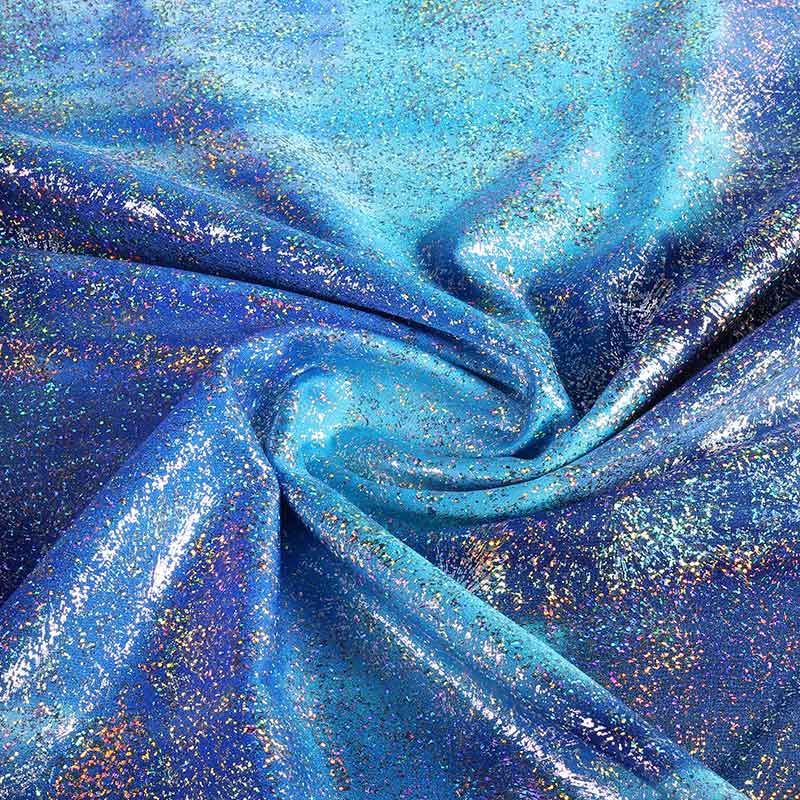 Tissu Stretch 4 Sens Tye Dye Multicolor Bleu
