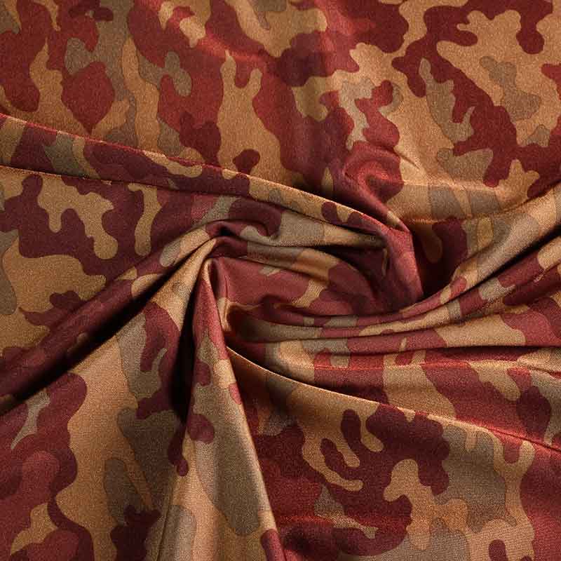 Tissu Stretch 4 Directions Camouflage Vert Militaire