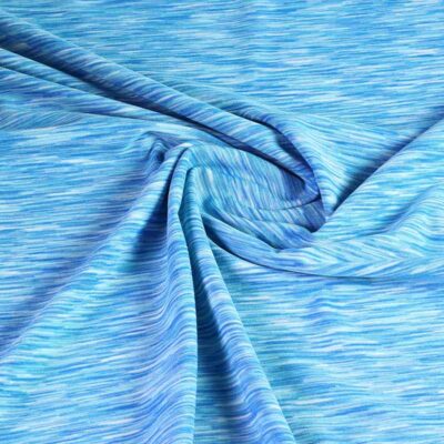 Tissu tricot stretch aqua melange