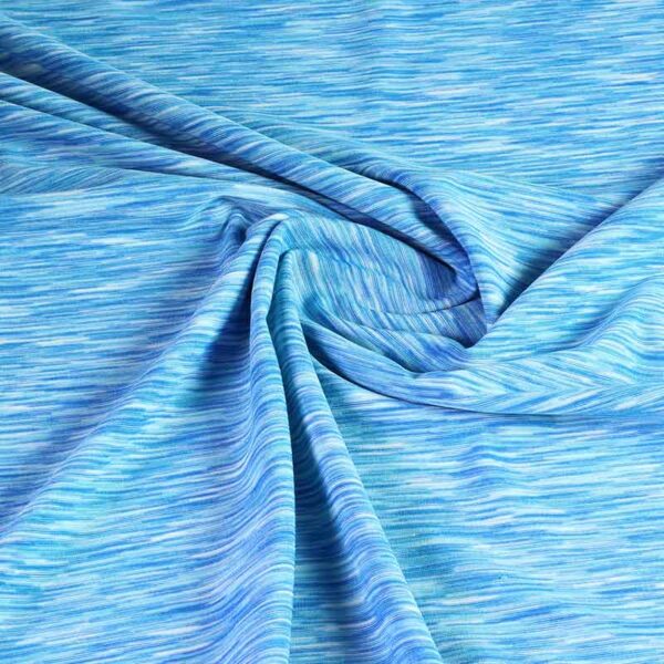 Tissu tricot stretch aqua melange