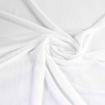 Tissu mesh stretch écru