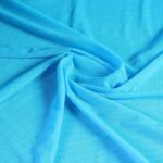 Stretch mesh stof turquoise