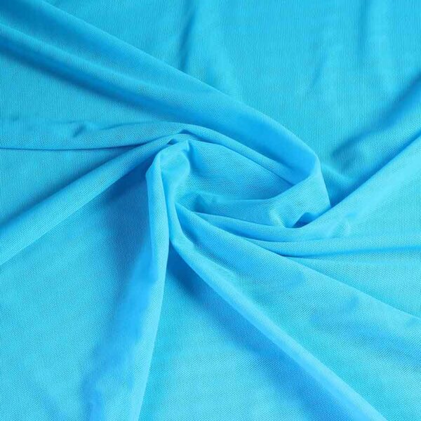 Tissu stretch mesh turquoise