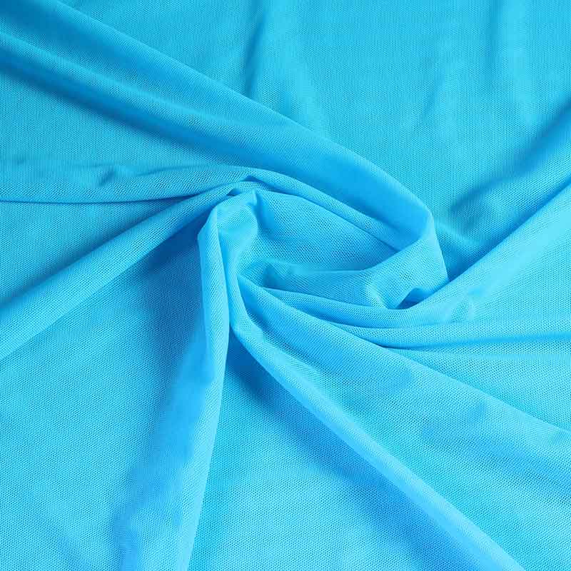 Tissu stretch mesh turquoise