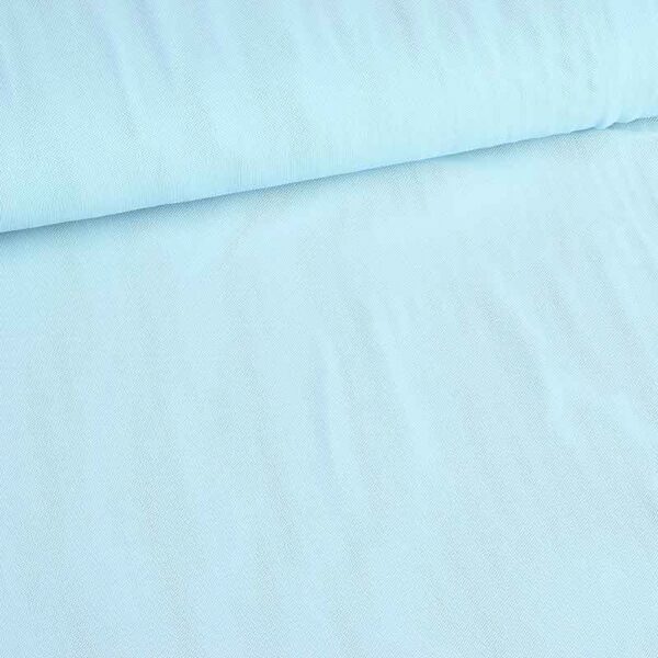 Tissu stretch mesh bleu bébé