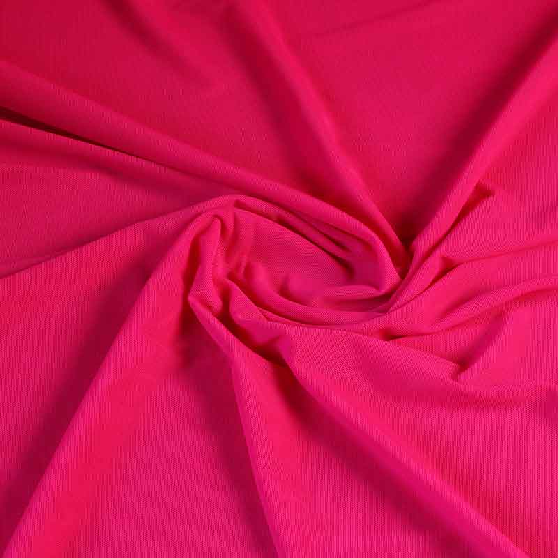 Tissu stretch mesh fuchsia