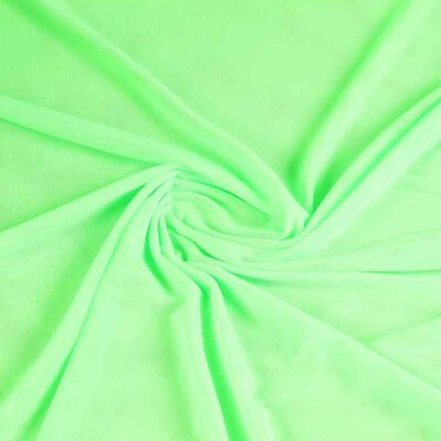 Tissu stretch mesh fluor vert