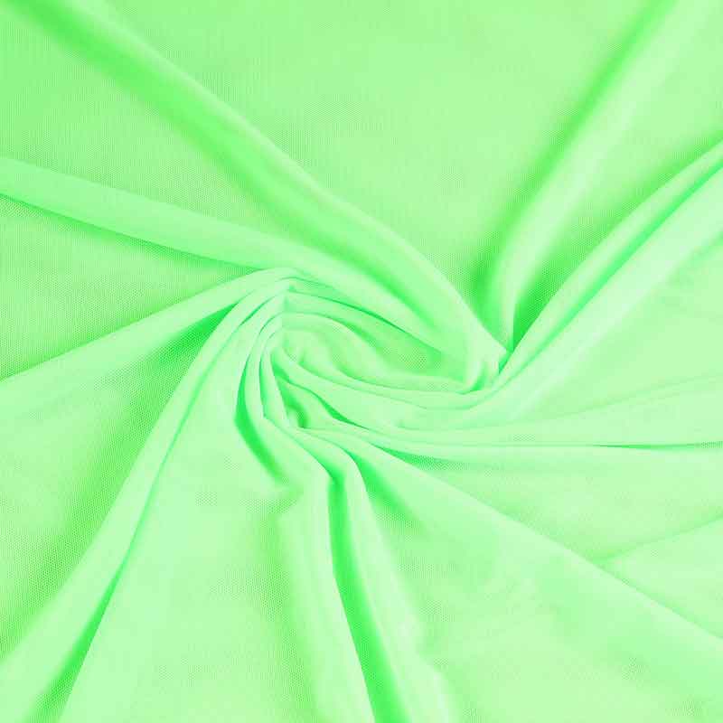 Tissu stretch mesh fluor vert