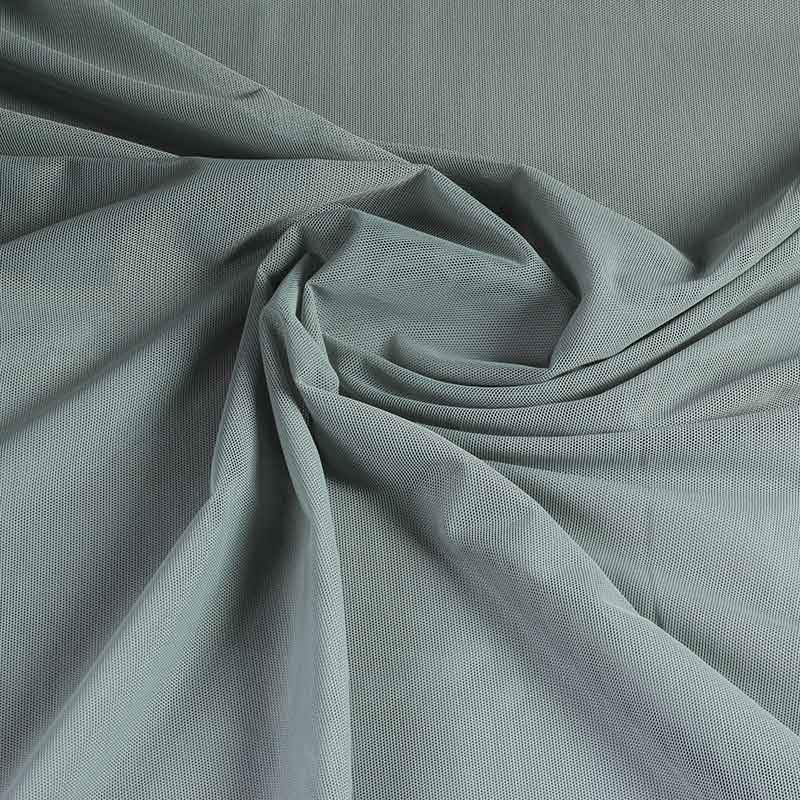 Tissu stretch mesh gris