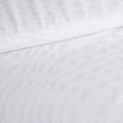 Tissu mesh stretch foil blanc