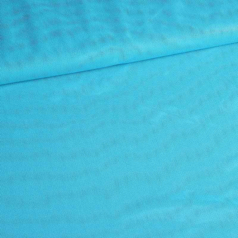 Tissu mesh stretch foil aqua