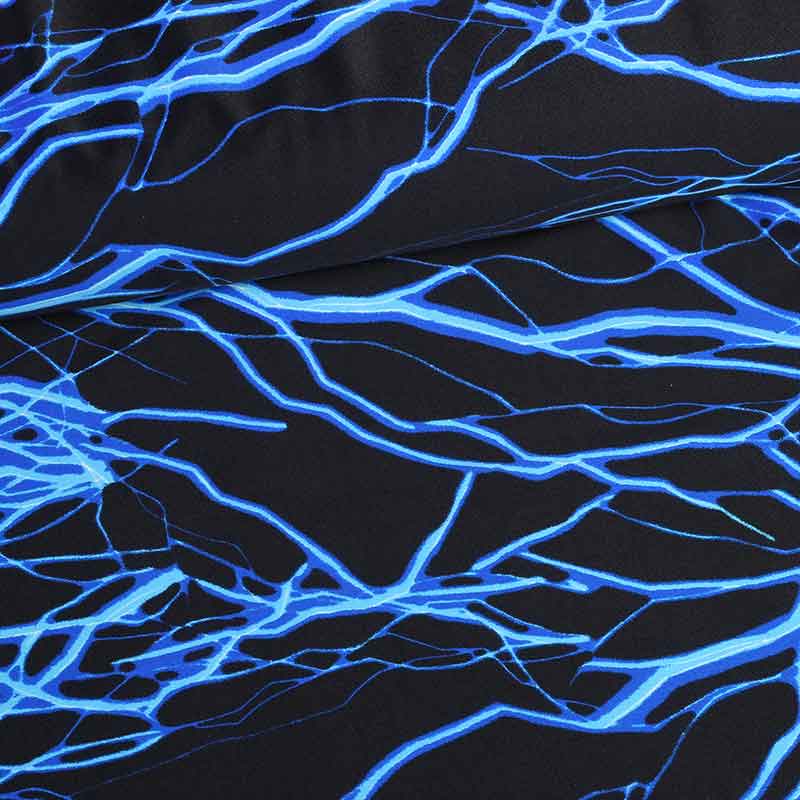 Tissu Stretch 4 Way éclair cobalt