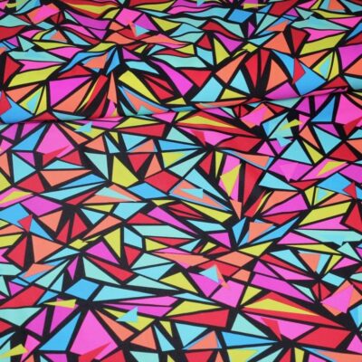 Tissu stretch 4 sens Fiesta triangle multicolor