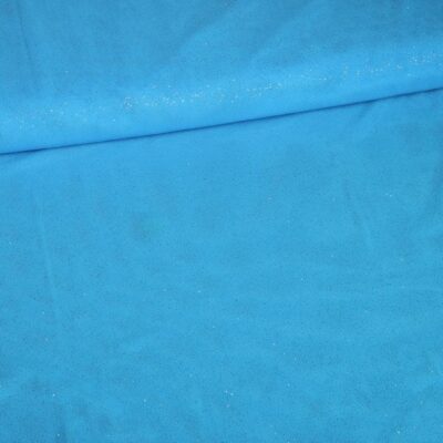 Tissu mesh stretch paillettes turquoise