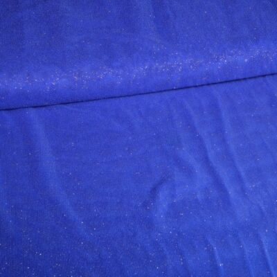 Tissu mesh paillettes cobalt