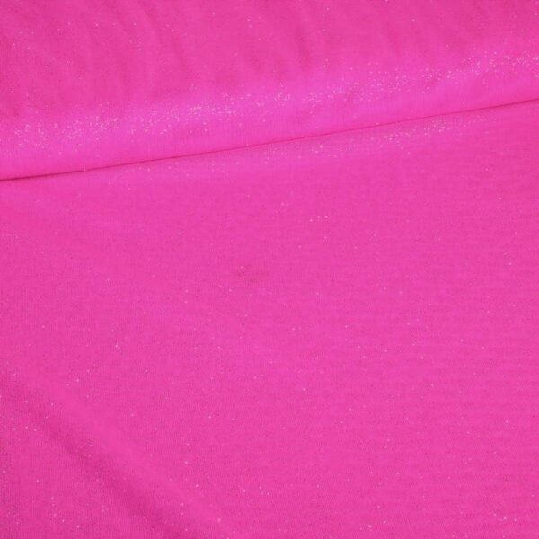 Tissu mesh extensible à paillettes fuchsia