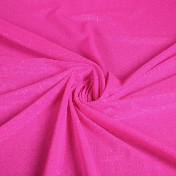 Tissu mesh extensible à paillettes fuchsia