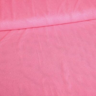 Tissu mesh stretch pailleté rose