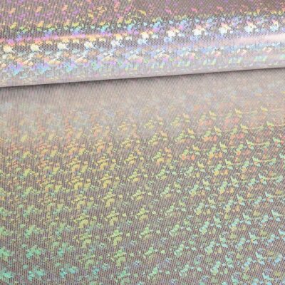 Tissu Mystique Deluxe Foil Hologram écru