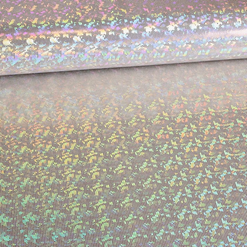 Tissu Mystique Deluxe Foil Hologram écru