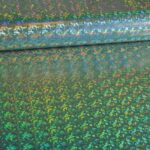 Mystique Deluxe foil hologram stof groen