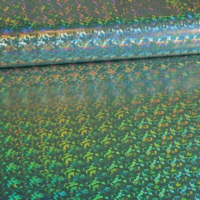 Tissu Mystique Deluxe foil hologram vert