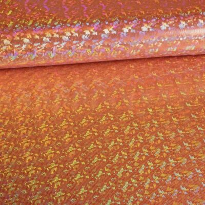 Tissu Mystique Deluxe Foil hologram orange