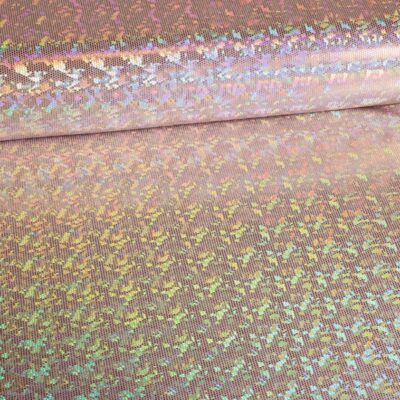 Tissu Mystique Deluxe foil hologram couleur chair