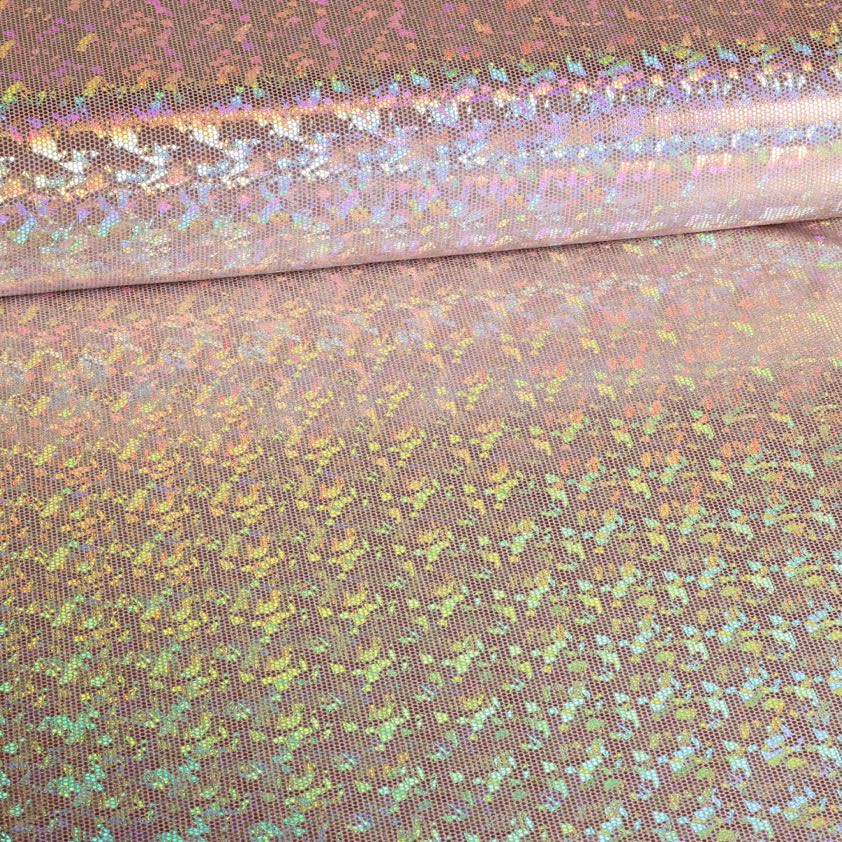 Tissu Mystique Deluxe foil hologram couleur chair