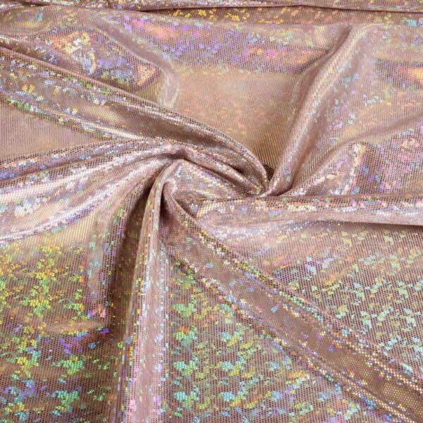 Tissu Mystique Deluxe foil hologram couleur chair