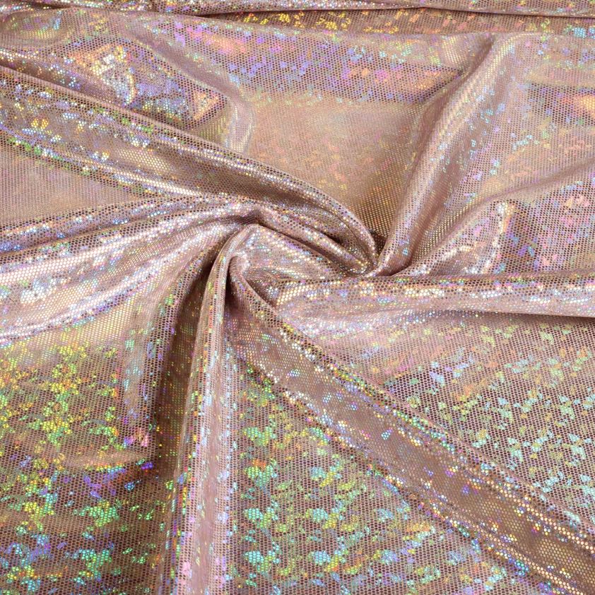 Tissu Mystique Deluxe foil hologram couleur chair