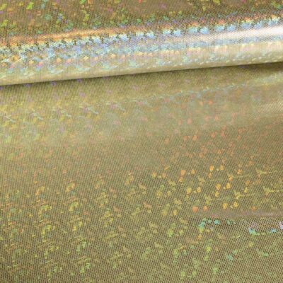 Tissu Mystique Deluxe Foil Hologram Or
