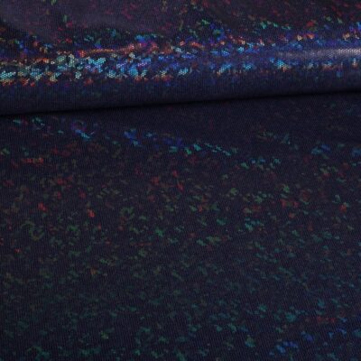 Tissu Mystique Deluxe Foil Hologram bleu foncé