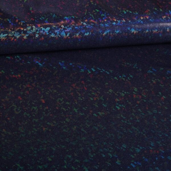 Tissu Mystique Deluxe Foil Hologram bleu foncé