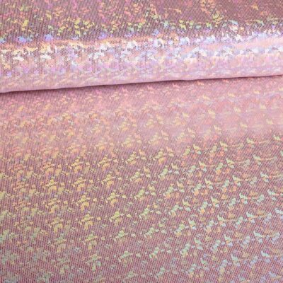 Tissu Mystique Deluxe Foil Hologram rose clair
