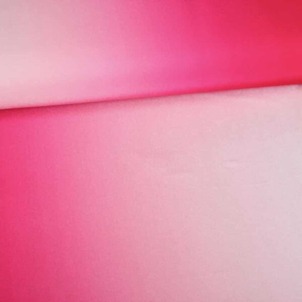 Tissu maillot de bain ombre fuchsia blanc