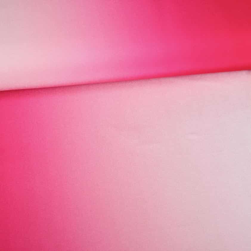 Tissu maillot de bain ombre fuchsia blanc