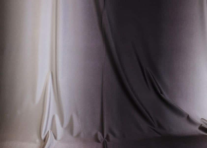 Tissu Stretch 4 Way ombre gris blanc